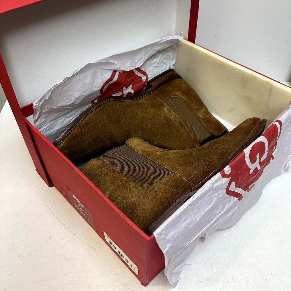 NEW HEELS Grenson Declan Chelsea Boots Snuff Suede Goodyear UK 10.5 US 11.5 D